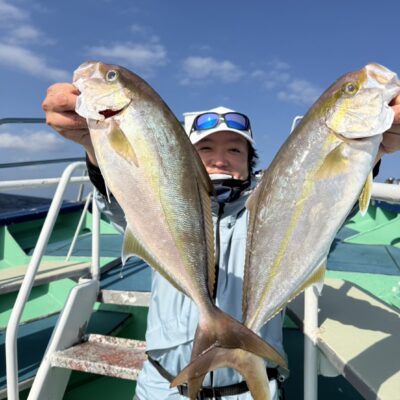 銭洲&キハダ泳がせ😊二隻出船😊